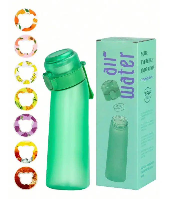 Air Water 1PC Air Water Bottle Includes Random Bear Flavor Plastic Drinking Bottle With Colorful Box Flavor 0 Sugar And Mug Suitable For Outdoor Sports Travel Office Gift For Boys And Girls 6