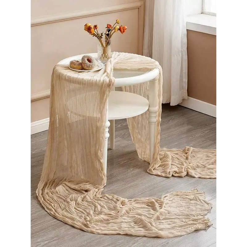 1pc Solid Color Bohemian Style Table Runner/Tablecloth For Wedding/Party/Decoration, Mother's Day/Home/Scene Decor 3