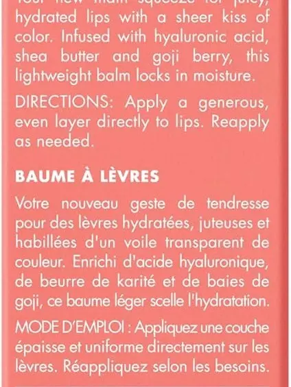Moisturising Lip Balm For A Sheer Tint Of Colour, Infused With Hyaluronic Acid, Vegan & Cruelty-free, Strawberry 5