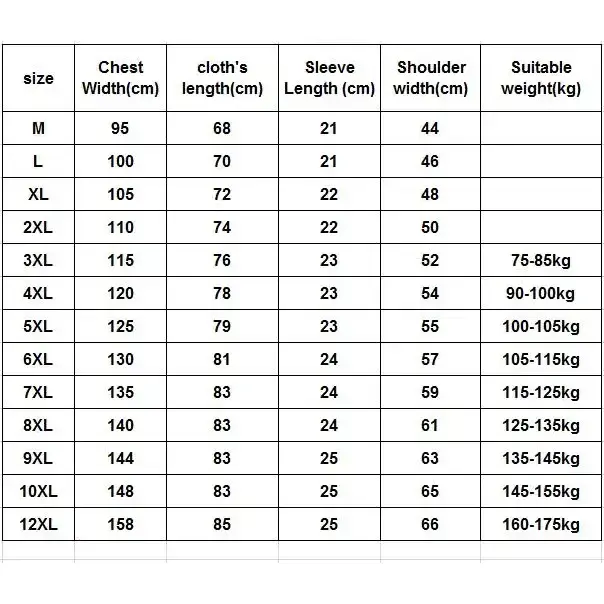 Summer Men's Short-sleeved 10XL 9XL 12XL Round Neck Half-sleeved Clothes Large Size T-shirt Cotton Solid Color Tops Oversized 4