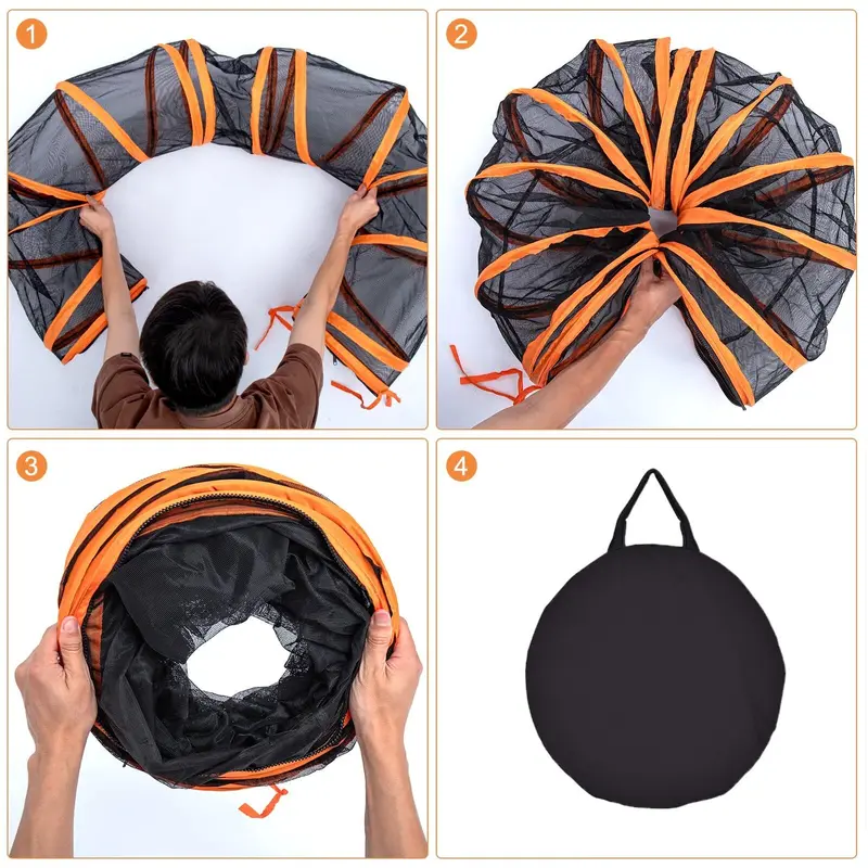 Pet Tunnel Dog Playpen Tunnel Cage House Portable Interactive Play Tent Big Pet Cat Dog Playpen Outdoor Folding Play Tent Tunnel Portable House 4