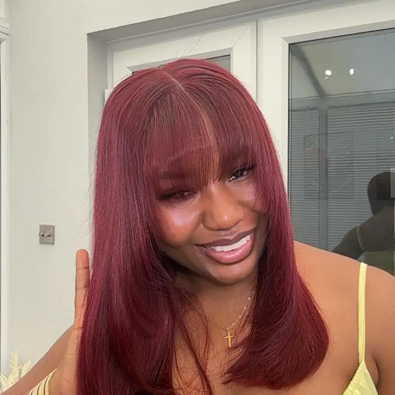16” DD Virgin Bella Bangs 3