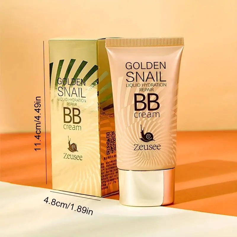 Golden Snail - Moisturizing Matte Finish BB Cream Foundation Primer, Full Coverage Concealer for All Skin Types, Pore-Hiding & Blemish Covering 6