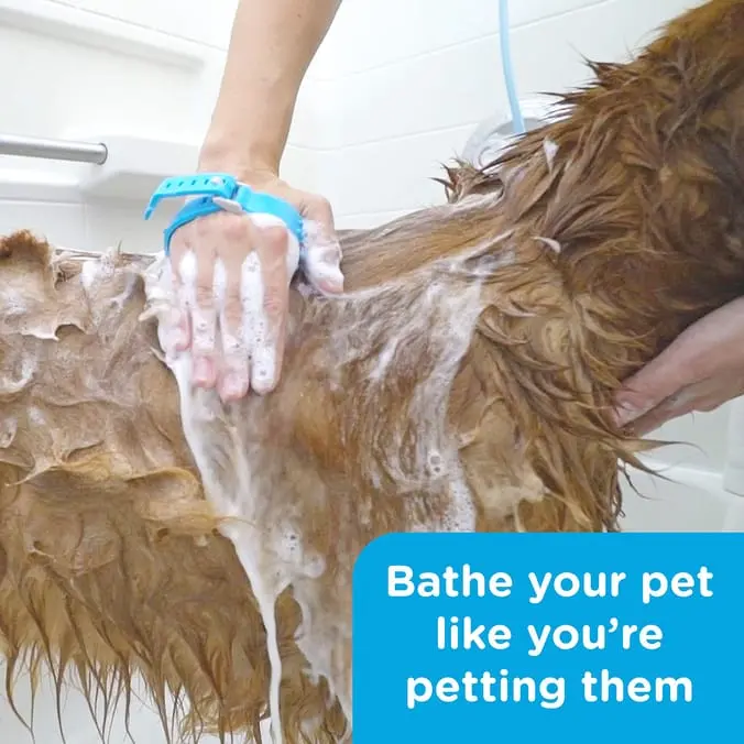 Aquapaw Pet Bathing Sprayer - Wearable Dog & Cat Shower Scrubber for Easy At-Home Pet Wash & Massage 6