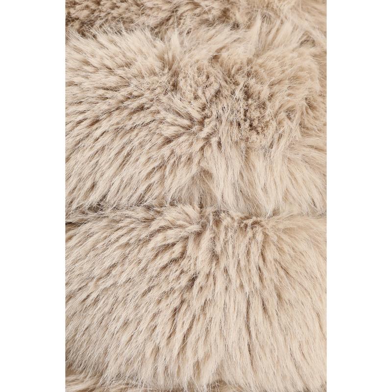 Quiz Clothing Stone Faux Fur Jacket 5
