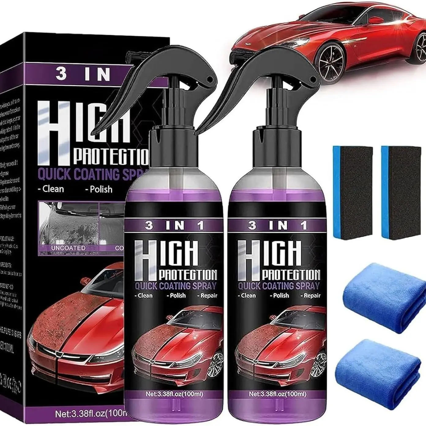 Ceramic Coating car    coating  spray pre cleaner 3  1  ceramic  coating  spray 3  1  car  coating  spray wash car  liquid paint care tyre  shine trim  restorer windshield  cleane screen  wash  tablets  car glaco  glass  coating waterproof  coating