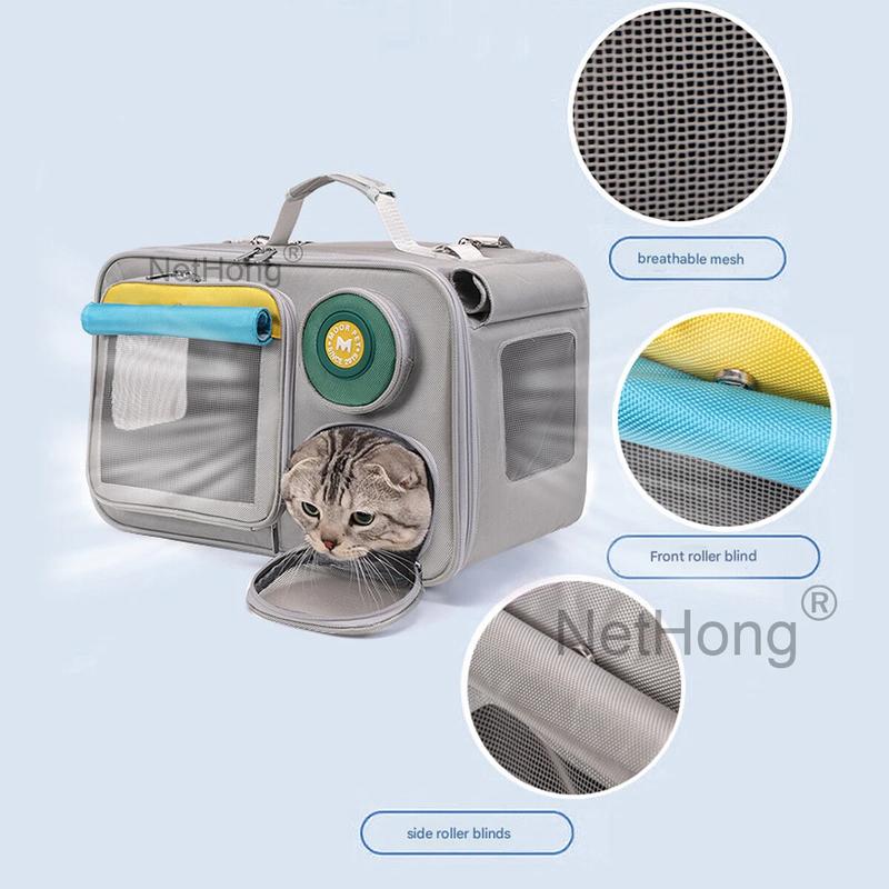 Dog Cat Pet Travel Bag Carrier Breathable Transparent Backpack cat  carrier 4