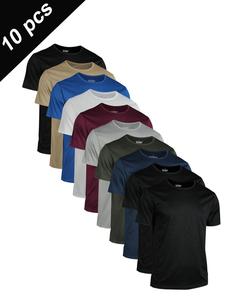 Men's Solid Color Quick Drying Sports Tee, Breathable Comfortable Sports T-shirt for Indoor Outdoor Running Training, Men's Sportswear for All Seasons