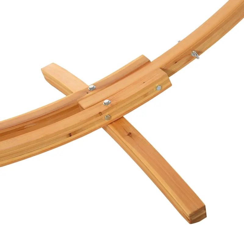Outsunny 3.25m Wooden Hammock Stand Universal Fit Garden Picnic Camp Accessories 6