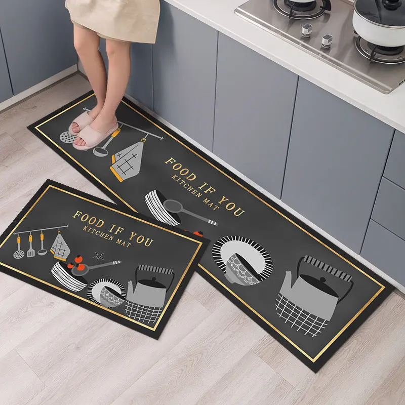 Kitchen Mat Long Floor Mat Carpet Bedside Carpet 5