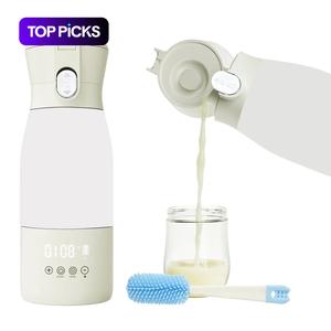 new portable baby bottle warmer for breastmilk, usb rechargeable travel milk heater, convenient infant feeding accessory