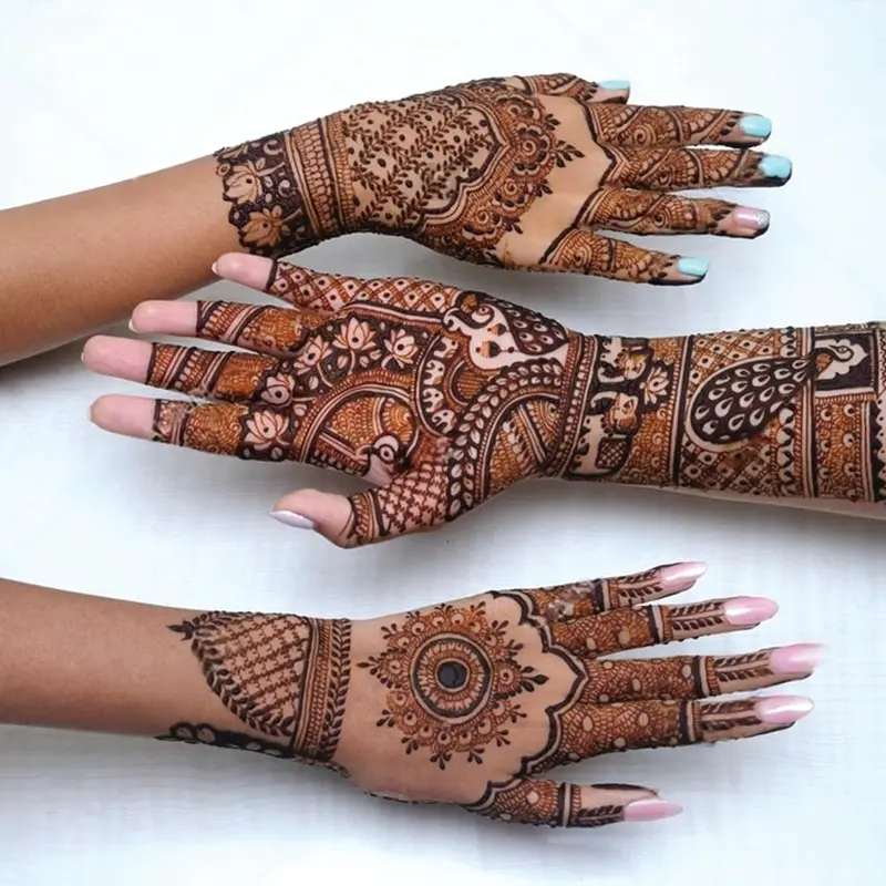 Organic Mehndi Dark Brown Temporary Tattoo Paste for Ready-to-Use - Safe and Environmentally Friendly 1