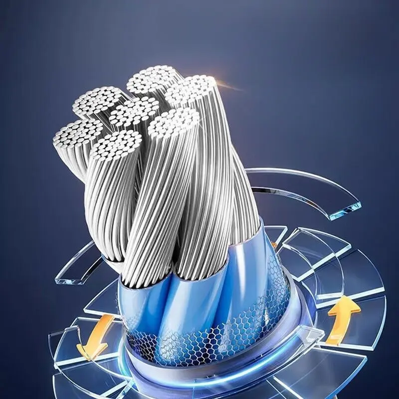 240W4 in 1 Functional Super Fast Charge UsB Type CLiquid Silicone Aluminum Alloy Data Cable For iPhone14 15 16pro max Huawei Samsung Xiaomi 5