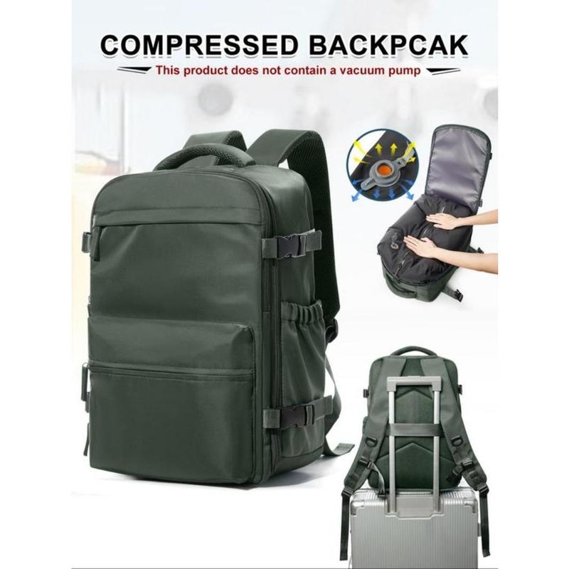 Large Capacity Vacuum Compression Backpack, Business Multifunctional Computer Bag, Traveler Essentials Backpack 8