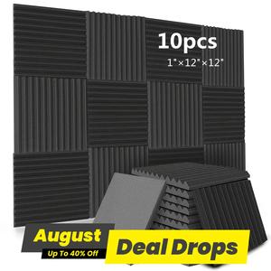 Soundproof Wall Panels, 1 Set Easily Install Self Adhesive Soundproofing Foam Wall Panels, Home Decor Supplies for Home Studio, Fluted Stripe Design, High Quality, Noise Reduction, PUR Material