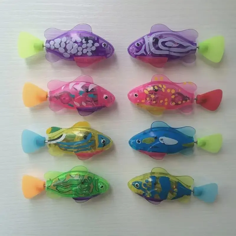 Cat Toy LED Inductive Interactive Swimming Robot Fish Toys Glowing Electric Fishs Stimulate Kitten Hunting Instinct Pet Products 2