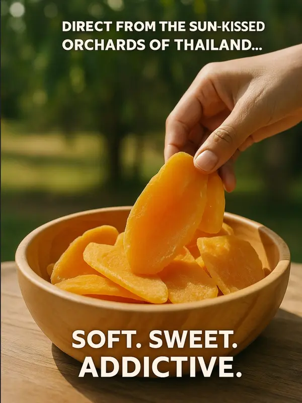 Premium Thai Dried Mango Slices 200g – Sweet, Chewy, Healthy Snack – Zero Added Sugar – Vegan Friendly 3