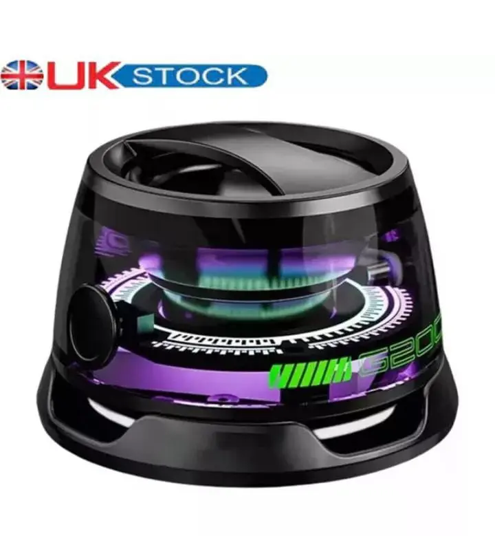G300 Magnetic Bluetooth-compatible Speaker, Rechargeable Portable Speaker with RGB Light, Small Speaker for Camping, Parties and Desktop Audio Compact Wireless Wireless Compact Audio