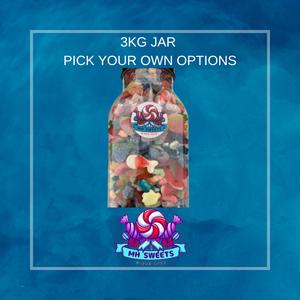 3KG SWEETS JAR  - CHOOSE A SWEET OPTION.