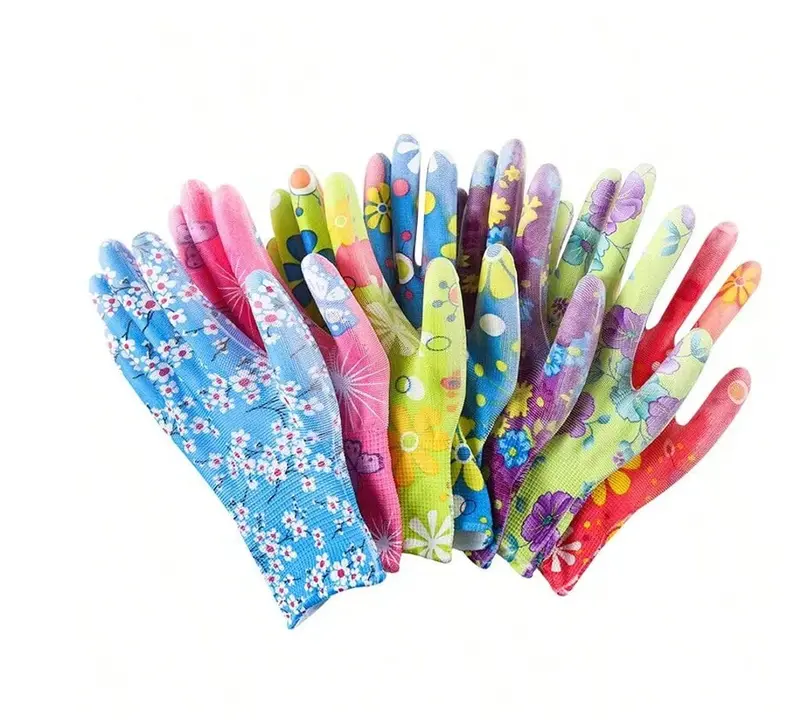 6/12/24pcs Women's Gardening Gloves, Ladies Work Gloves, Premium Grip Work Gloves, Comfortable Breathable Multipurpose, For Gardening, Lawn Care, Landscaping, Suitable For Digging, Planting, Weeding, Seed Sowing, Nail And Finger Protection 1