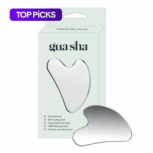 Premium Stainless Steel Gua Sha Facial Tool - Durable Metal Massage Board for Face and Body, Includes Exquisite Gift Box #TOP PICKS Facial Care Tools