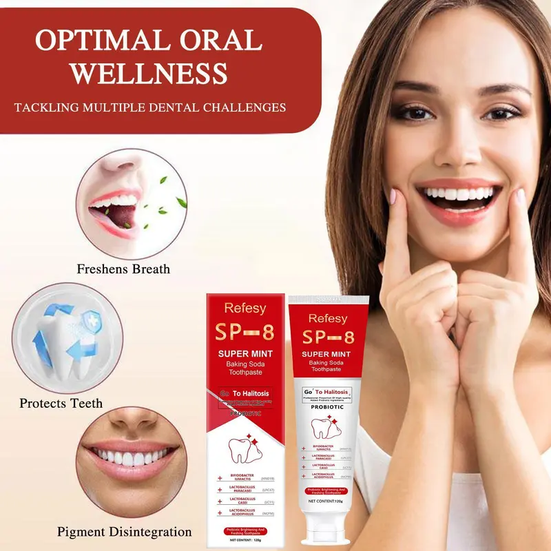 (3 Counts only £14.99) Probiotics Bright Toothpaste, Sp 8 Toothpaste, Sp-8 Ultra Toothpaste, Ultra Toothpaste Sp-8, Sp-8 Probiotics Toothpaste, Fresh Breath,Sp-6,Sp-10,SP-7 2