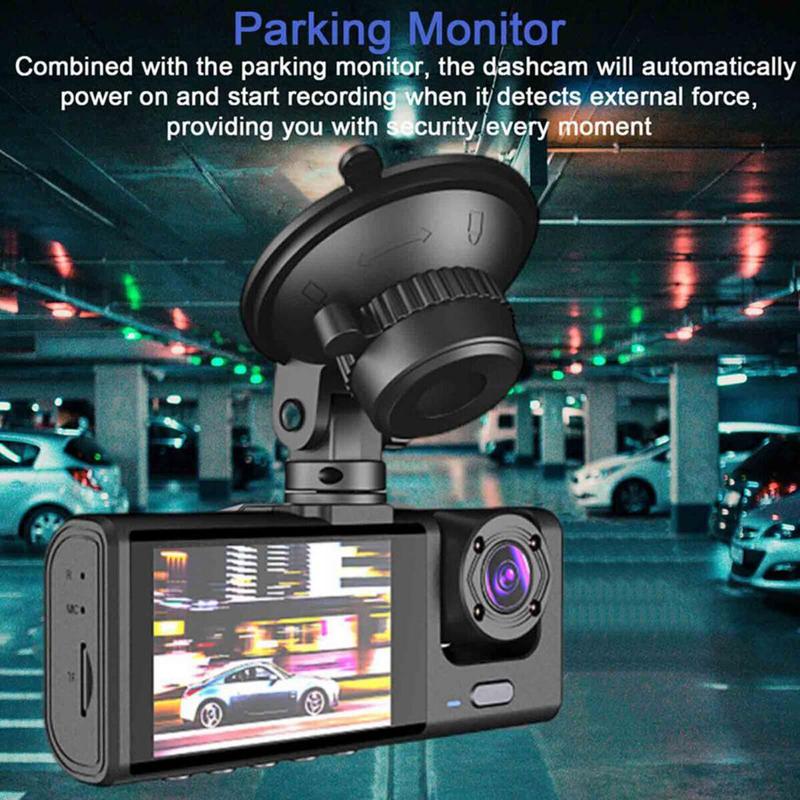 1080P Dual Lens Car Dash Cam Recorder G Sensor DVR Front and Rear Camera Video 3