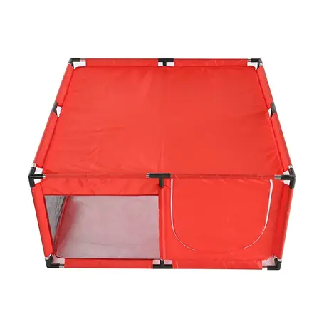 Baby Playpen with Round Zipper Door for Toddlers - Safe Indoor Play Pen UK 2