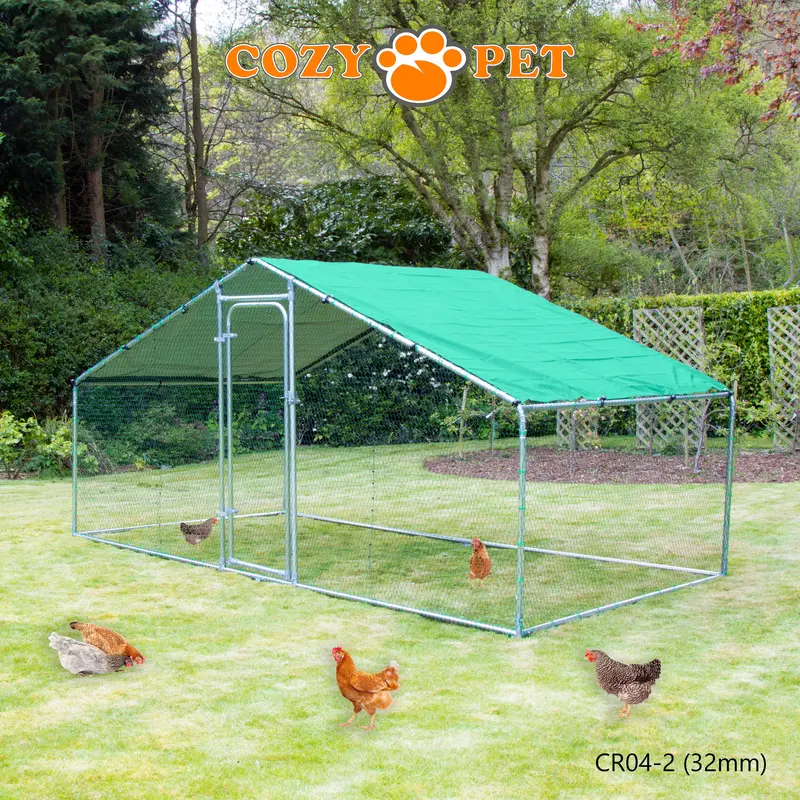 Chicken Run By Cozy Pet 4m X 2m 32mm Galvanised Steel Frame - CR04-2 (32mm) 0