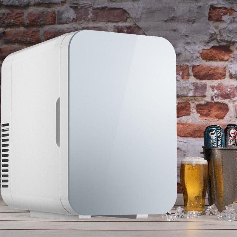 8L Portable Mini Fridge Table Top Electric Small Cooler White Ice Box Bedroom fridge minifridges 2