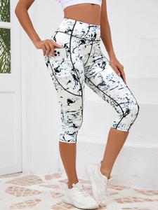 Women's Tie Dye Print Sports Leggings, Casual Comfy Breathable High Stretch Yoga Leggings, Ladies Sportswear for Indoor Outdoor Wear, Yoga Pants Women