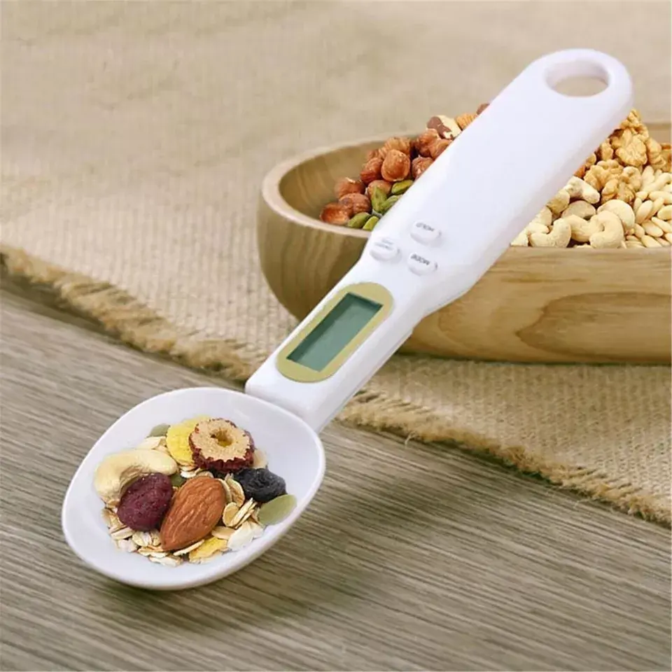 Digital Scale Spoon LCD Display Electronic Kitchen Food Weighing Tool 0.1g/500g