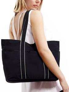 Large capacity women's nylon handbag, durable shopping bag, spacious shoulder bag tote bag, versatile fashion accessory suitable for commuting, daily use, beach, yoga use