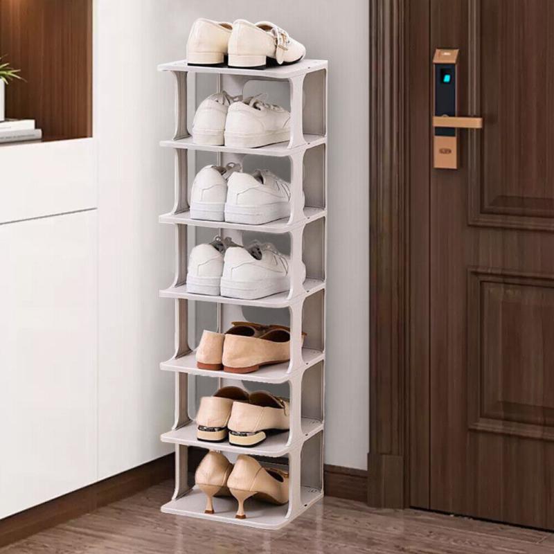 7Tier Shoe Rack Tall Storage Shelf Unit Cabinet Home Organiser Footwear Stand 1