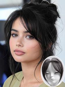 Clip-in Human Hair Bangs, Human Hair Pieces for Women, Suitable for Daily Use