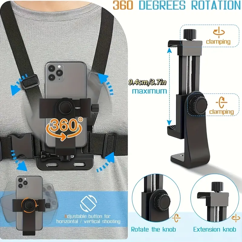RISELDAJOR   All - in - One Mobile Phone Holder: Outdoor Cycling, Running, Motorcycle Riding Edition with Video Shooting and Driving Record Functions. 5