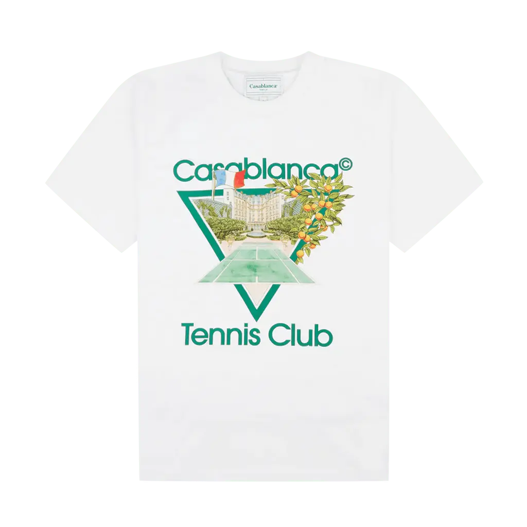 Casablanca White Tennis Club Icon T-Shirt, Kick Game T-shirt