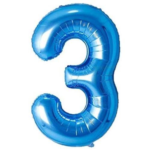 Balloon 1st Birthday Number 1 Blue XXL Giant Foil Balloon 40” Birthday Decoration for Boy, Float with Helium 5