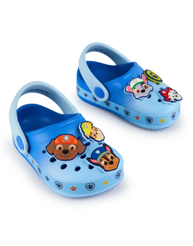 Vanilla Underground x Paw Patrol Boys Blue Multi Badge Clogs 5