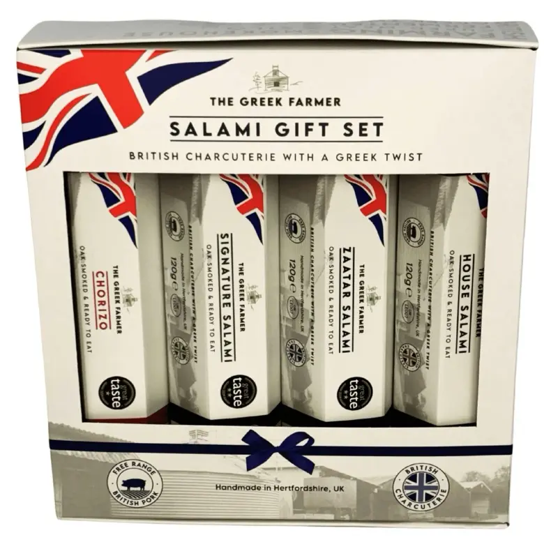Salami Gift Set | British Carnivore Gift | British Free Range Pork | Made in Hertfordshire | No Fridge | 12 Months Shelf Life 0