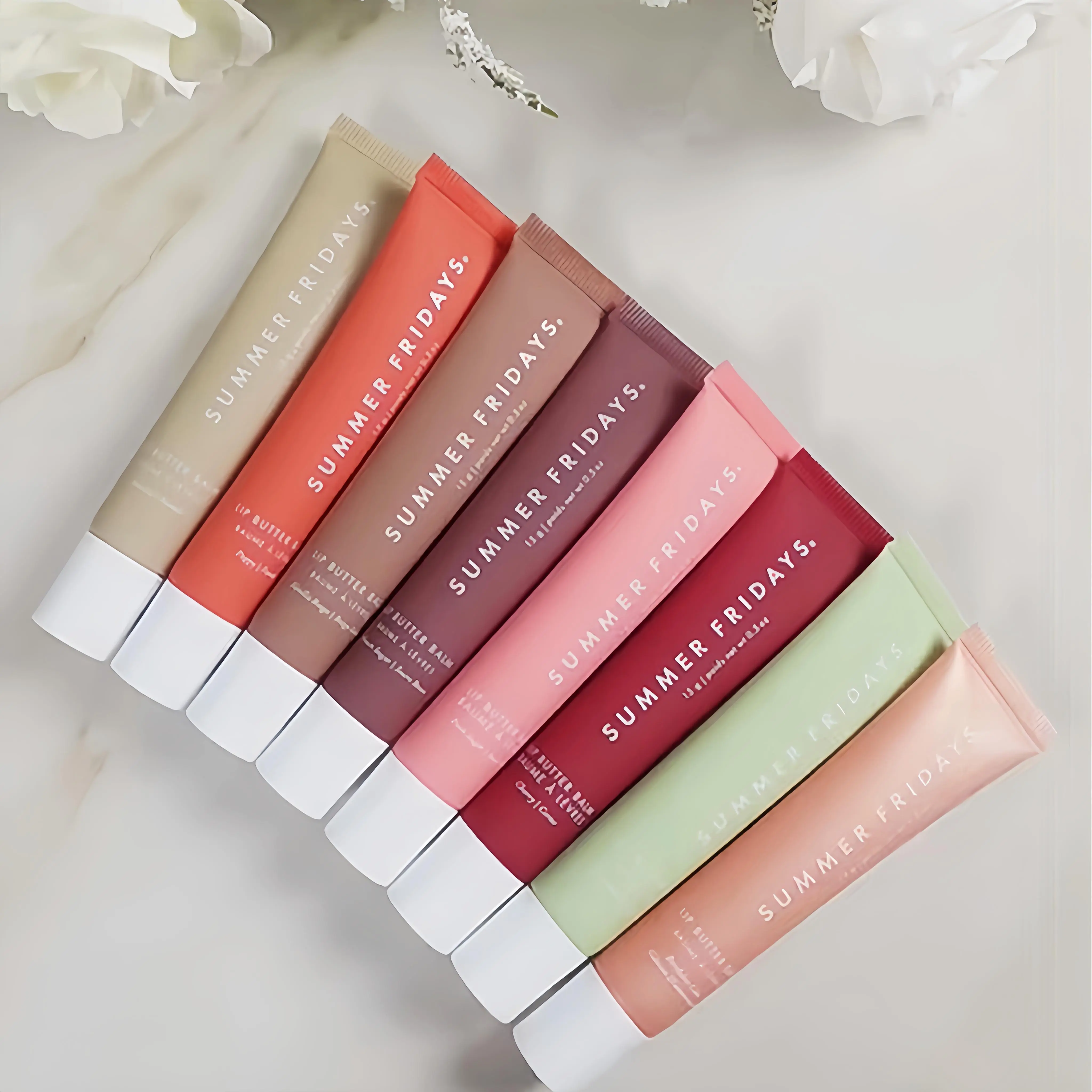 Summer Fridays Lip Balm Moisturizing Mirror Lip Gloss Lip Vanilla Mint Iced Coffee Cake Lipstick Transparent Lip Oil Makeup
