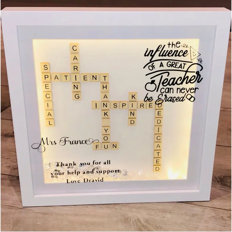 Thank you Teacher Scrabble Frame