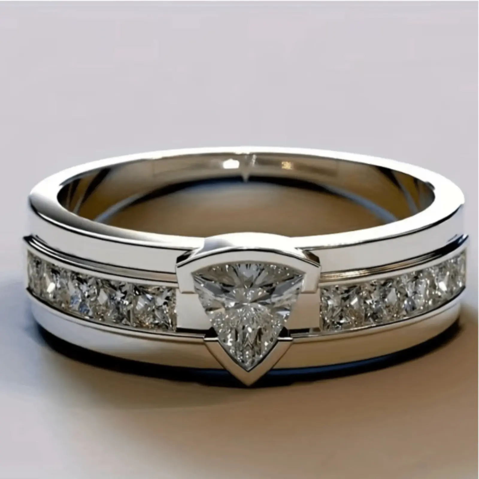 Fashion square ring for men suitable for daily wear valentine's day gift
