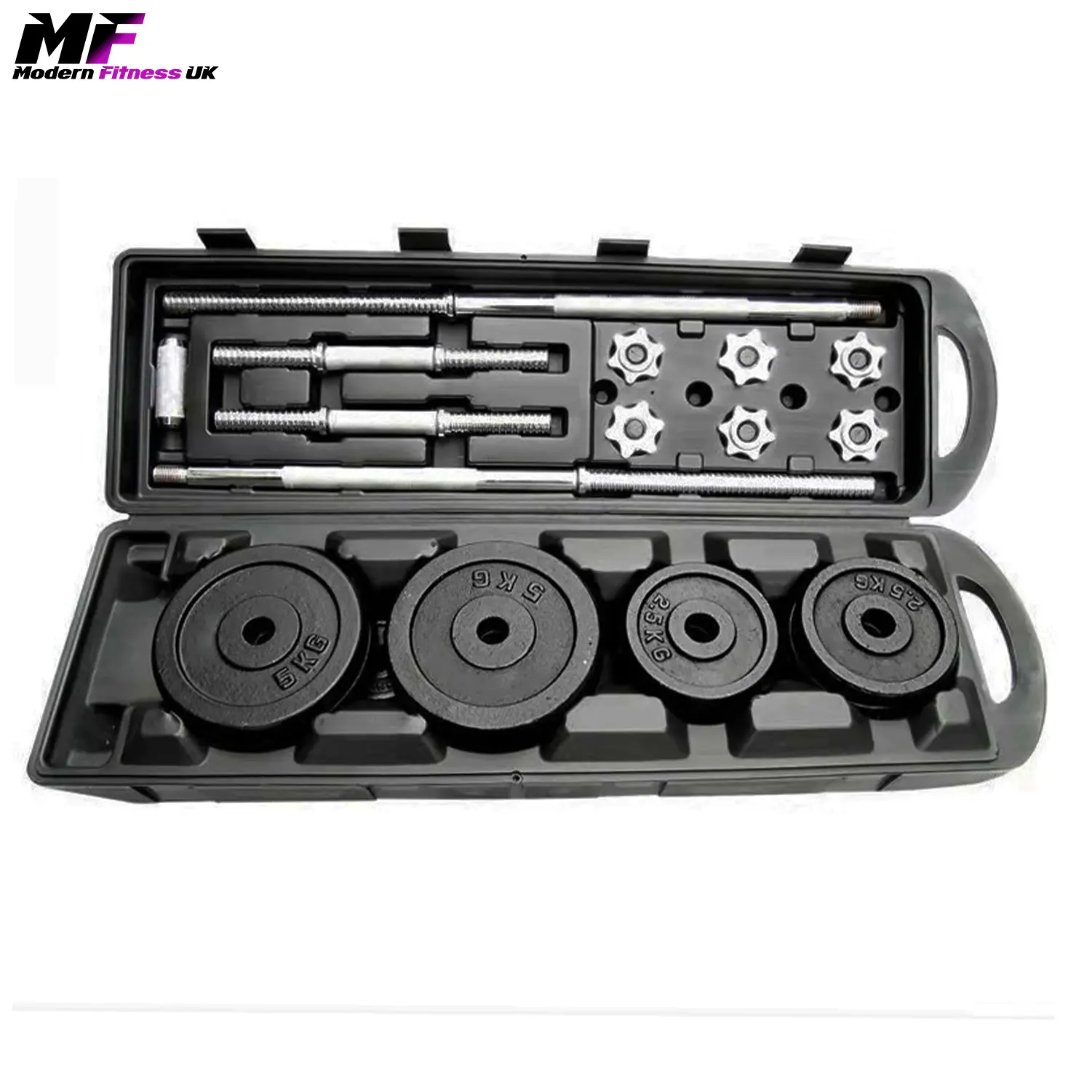Dumbbells &amp; Barbell Weight Set 50KG Adjustable