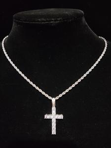 Easter Fashion Cross Pendant Necklace for Men & Women, Fashion Jewelry for Party, Daily Clothing Decor, Trendy Spring Jewelry for Birthday Gift