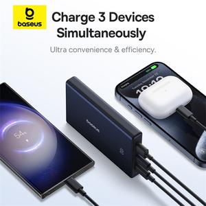【Free Gift】Baseus PicoGo Power Bank 10000mAh 20W with Digital Display - Two-Way Fast Charging for Smartphones and Phones