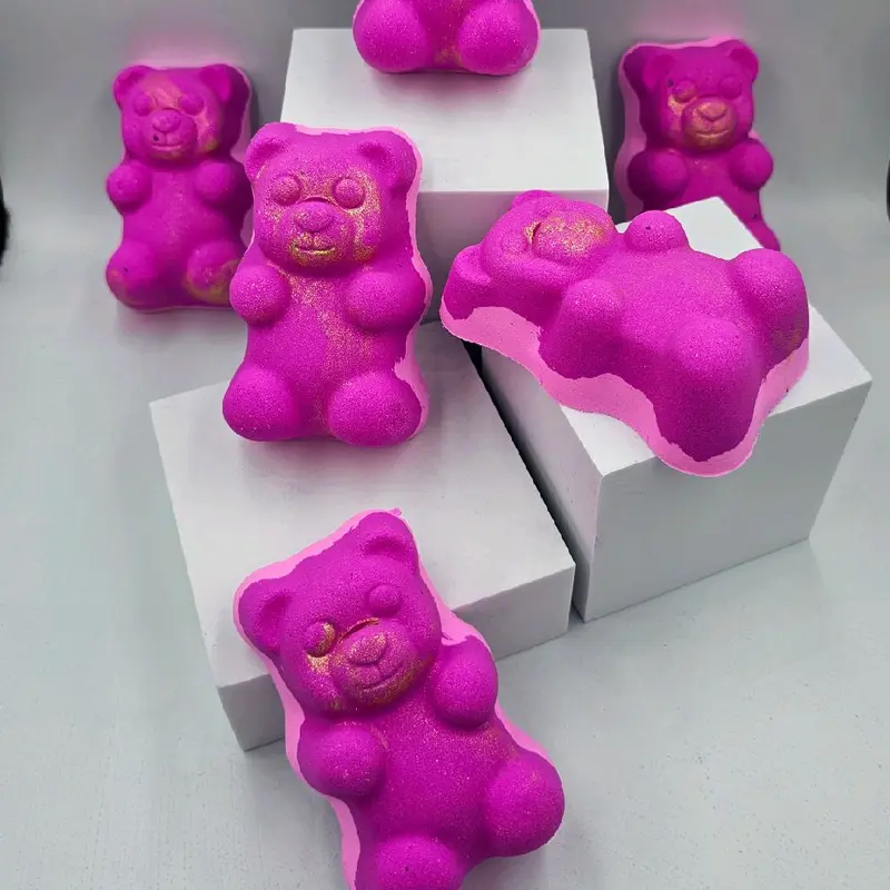 Gummy Bear Bath Bomb Lotus Flower Skincare Moisturizing 6