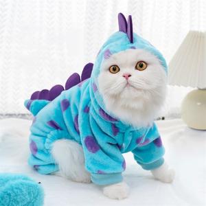Pet Costume, Cute Cartoon Design Pet Hoodie, Thickened 4-legged Clothes, Pet Clothes for Dog & Cat, Pet Costume for Festival, Cosplay