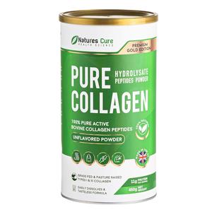 Premium Hydrolyzed Collagen Powder - Unflavored Halal Certified Supplement for Joint Health - 450g Can of Bovine Hides Collagen Peptides