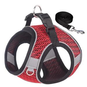 Breathable Reflective Dog Harness, 1 Count Adjustable Pet Chest Strap, Pet Supplies for Outdoor Walking